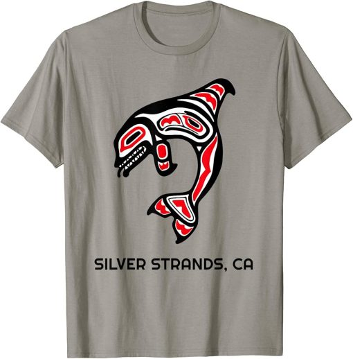 Silver Strands, California Native American Orca Killer Whale T-Shirt